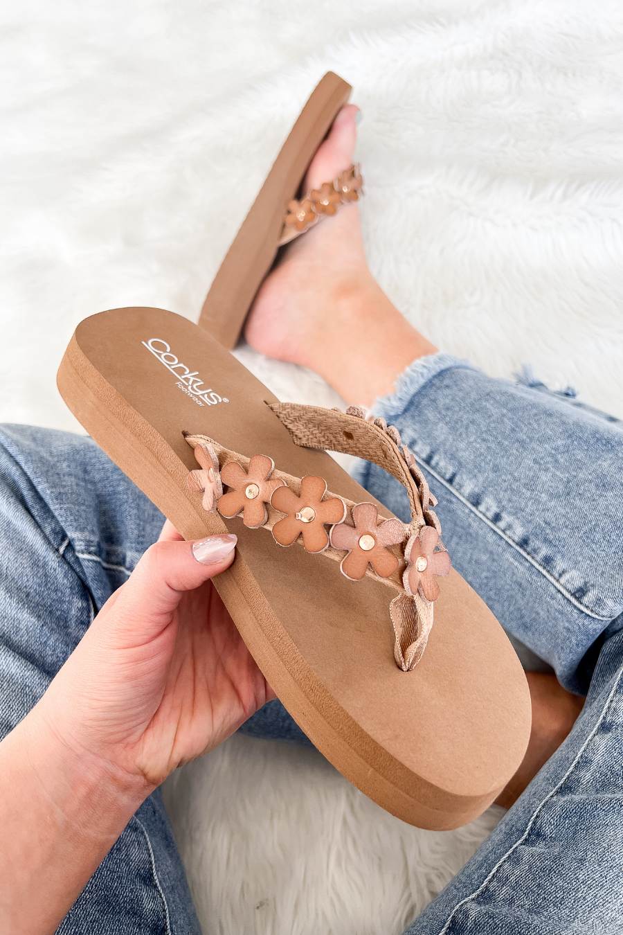 Corkys No Running Flip Flops