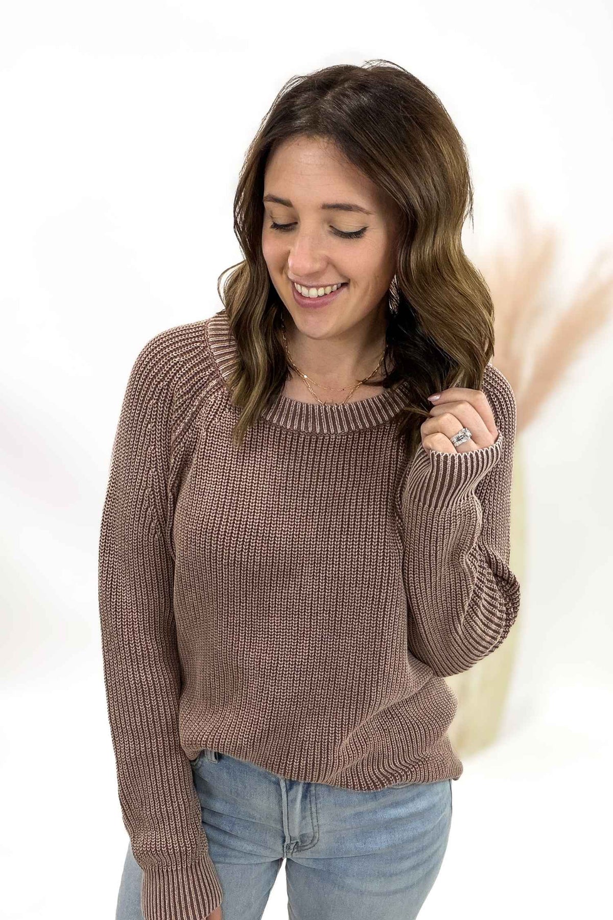 Marsala Crew Neck Sweater