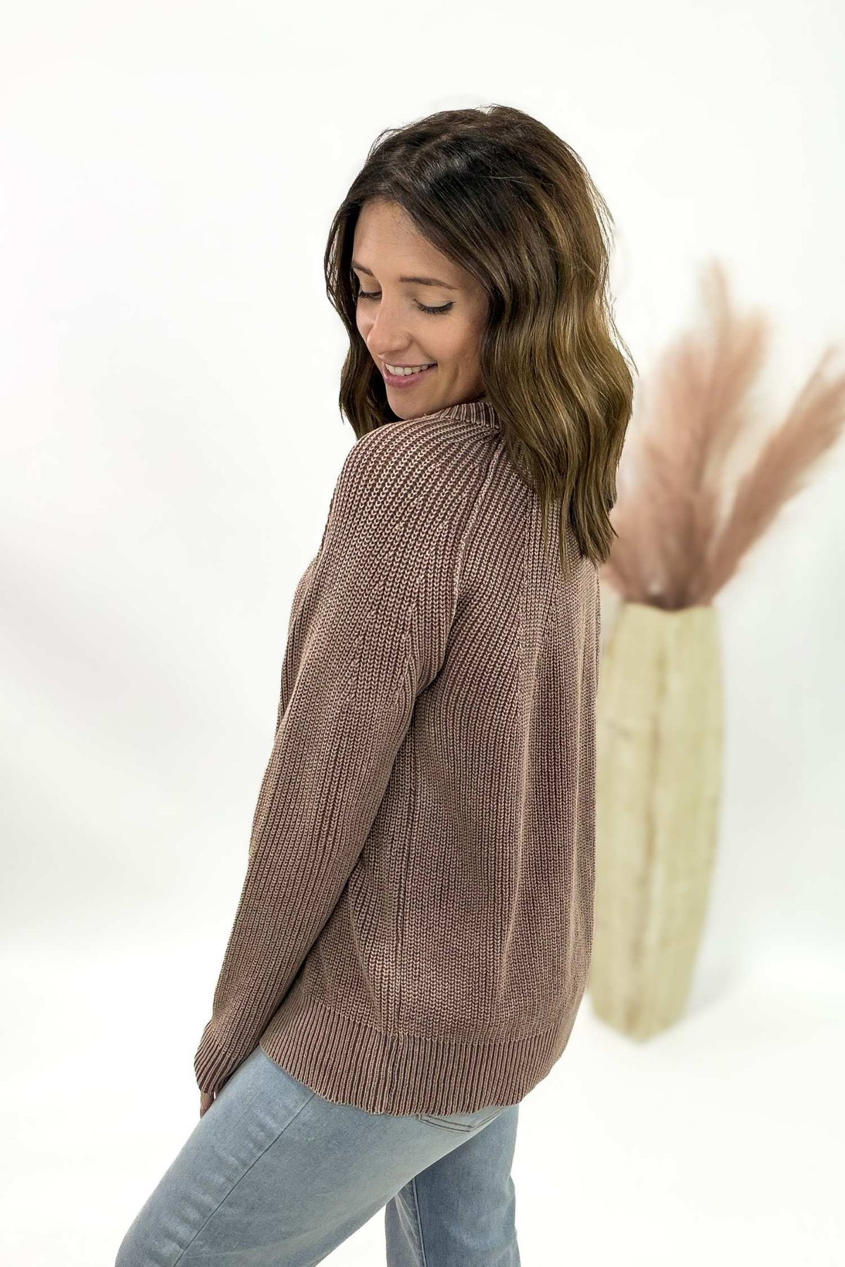 Marsala Crew Neck Sweater