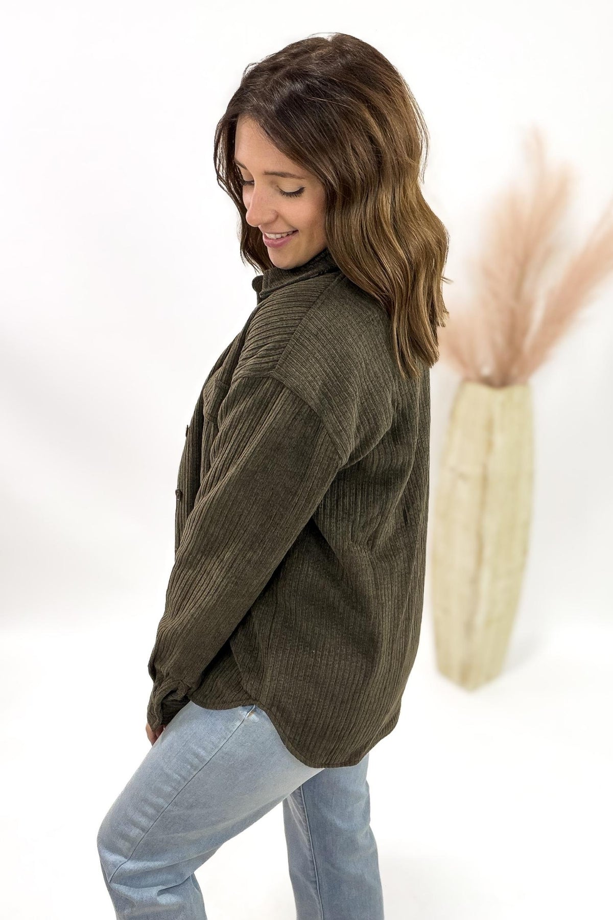 Olive Reversible Plaid Jacket