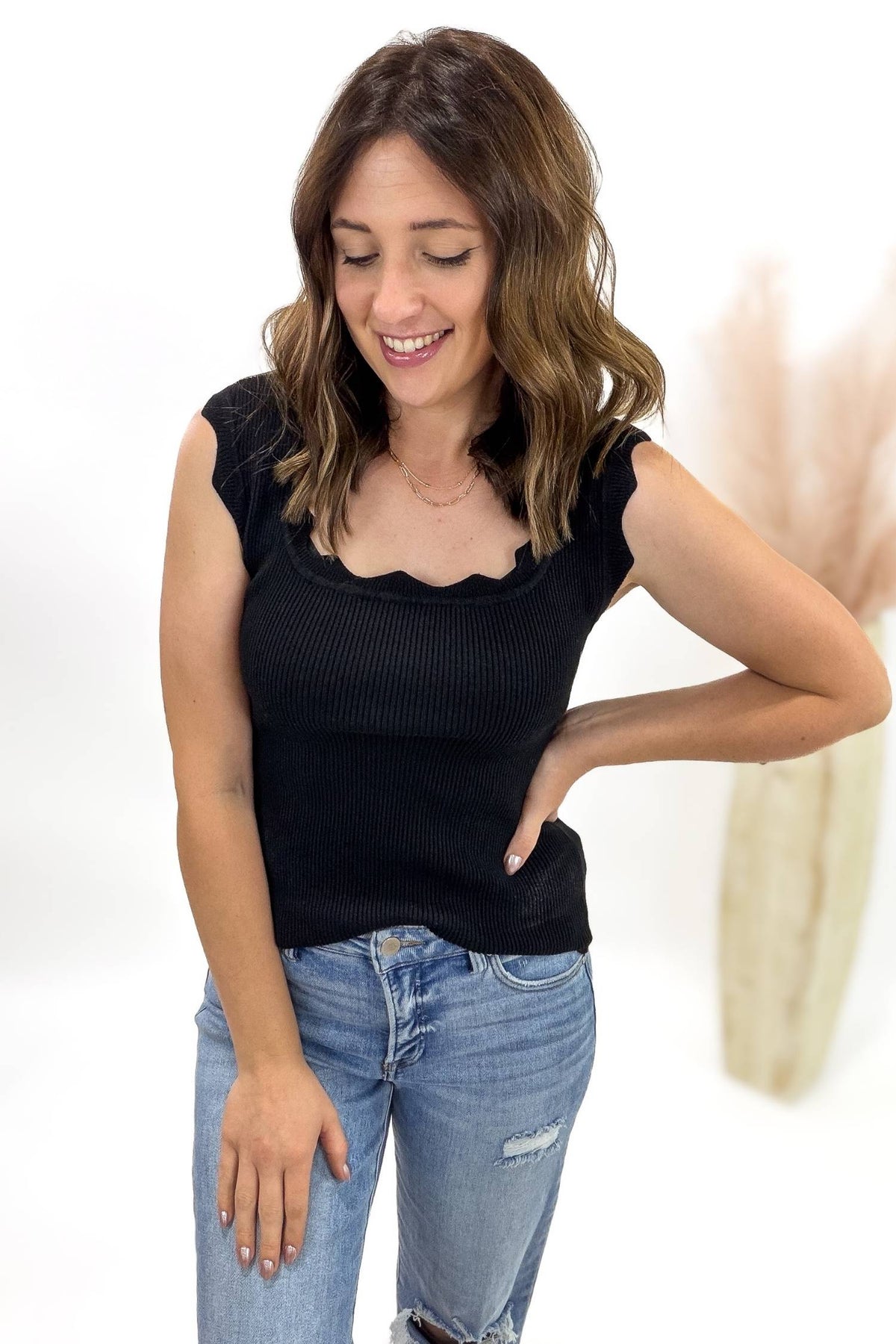 Black Sweater Tank