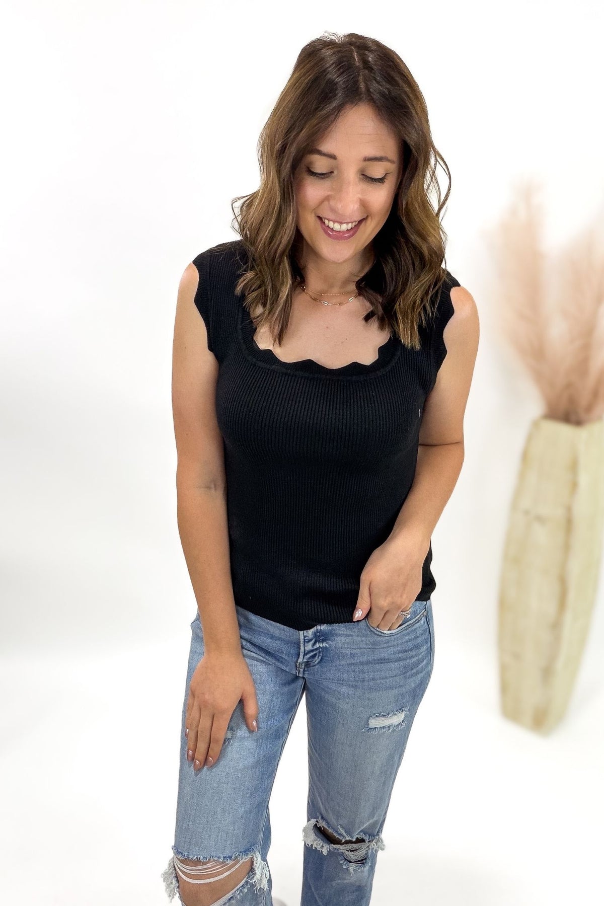 Black Sweater Tank