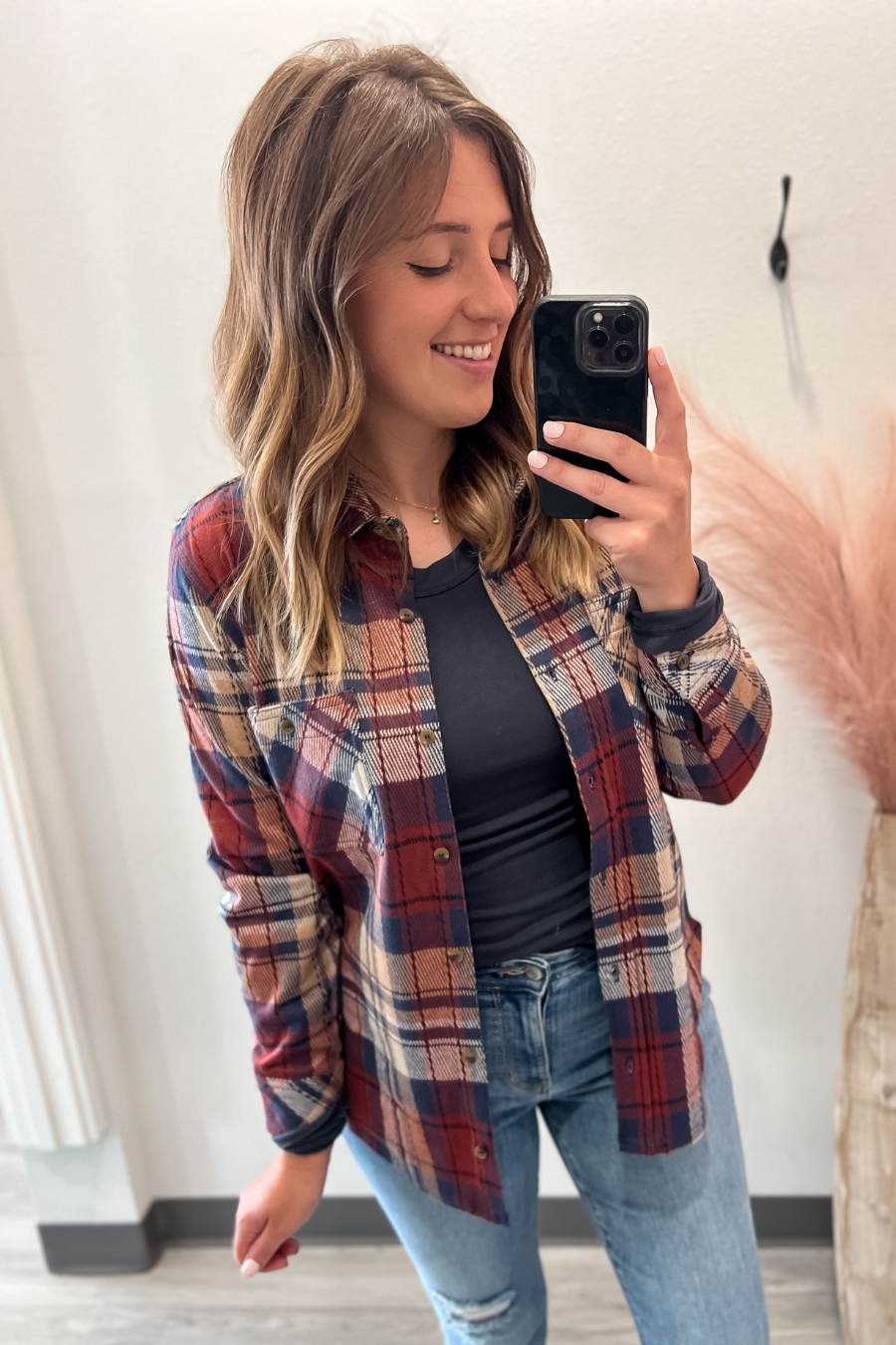 Button Down Scarlet Plaid