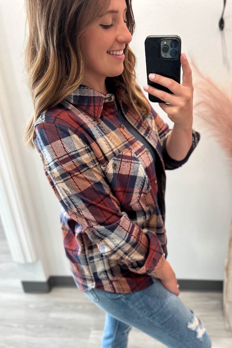 Button Down Scarlet Plaid