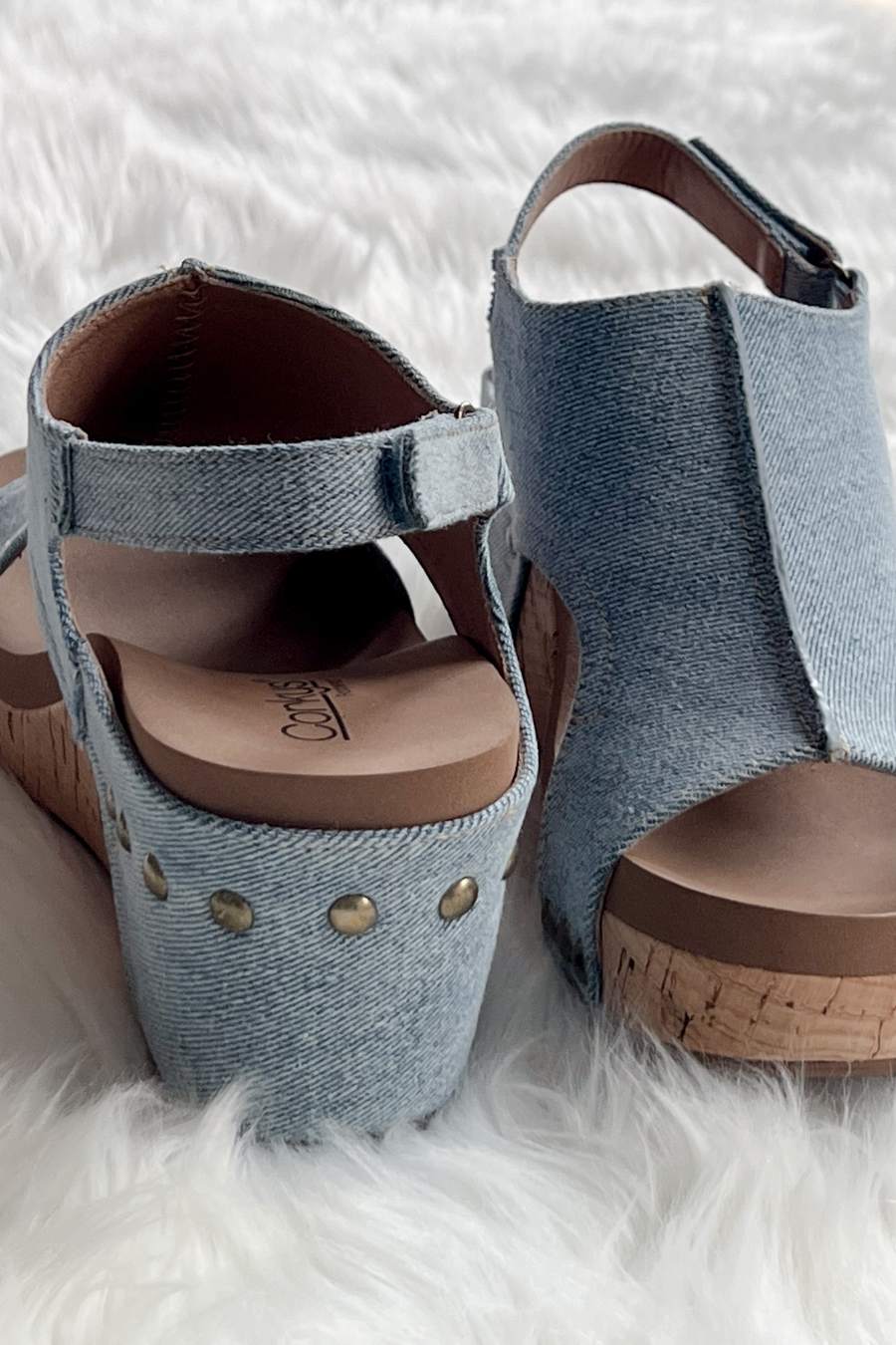 Carley Wedge- Denim Carley