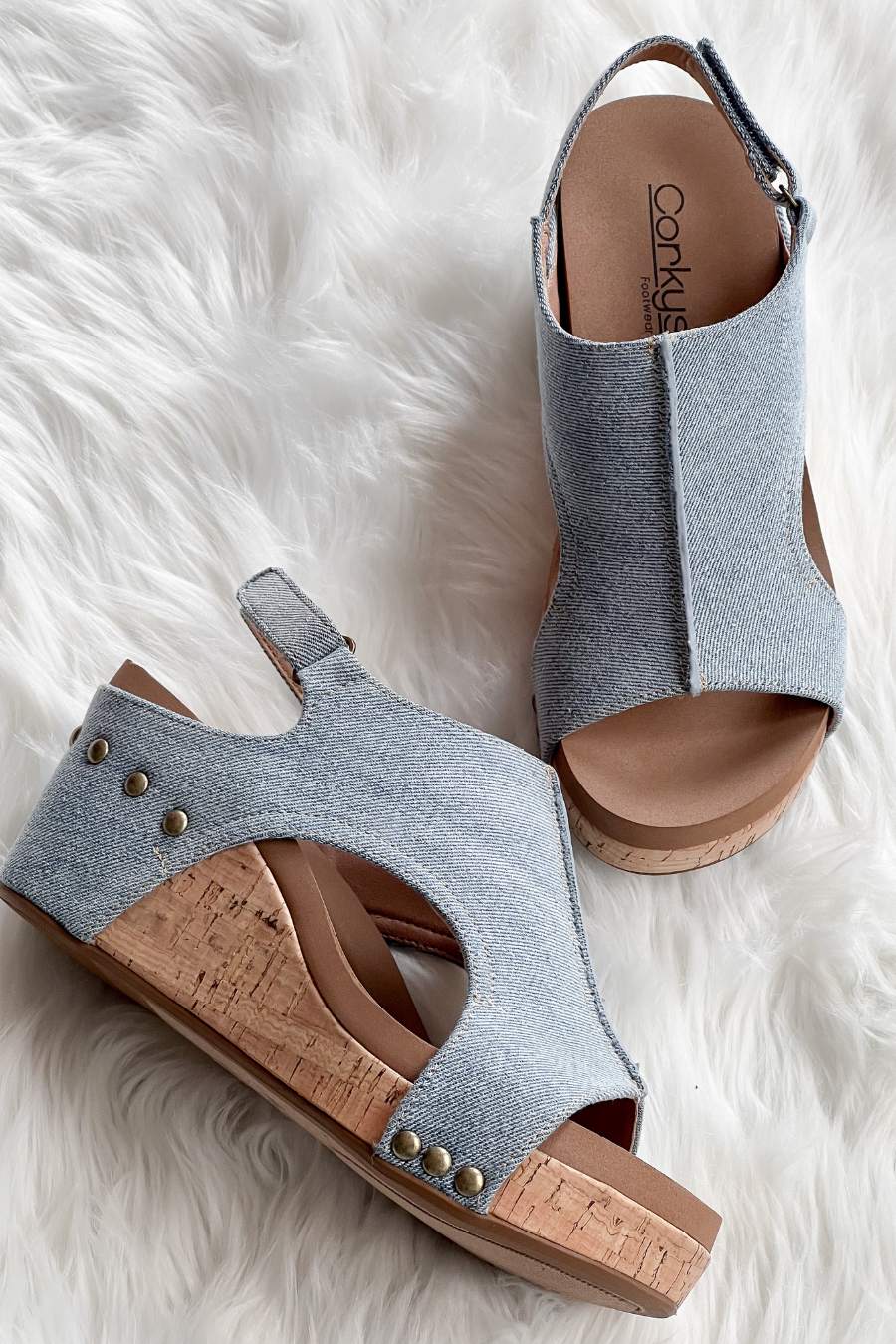 Carley Wedge- Denim Carley