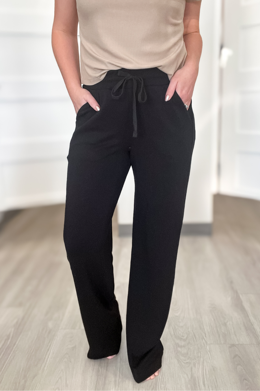 *RE-ORDERED* Caroline Scuba Pant- Black