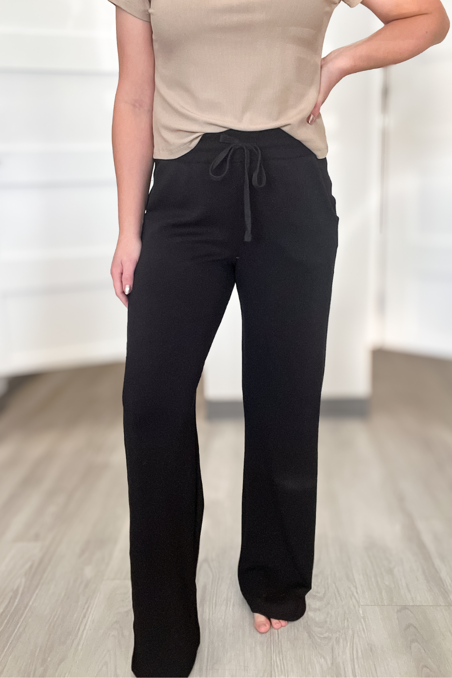 *RE-ORDERED* Caroline Scuba Pant- Black