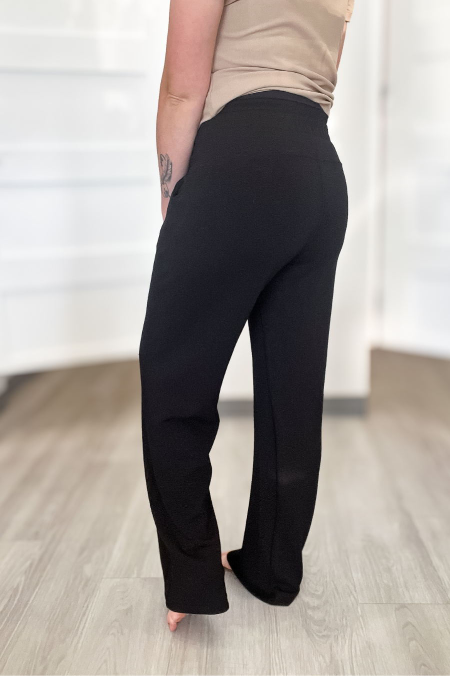 *RE-ORDERED* Caroline Scuba Pant- Black