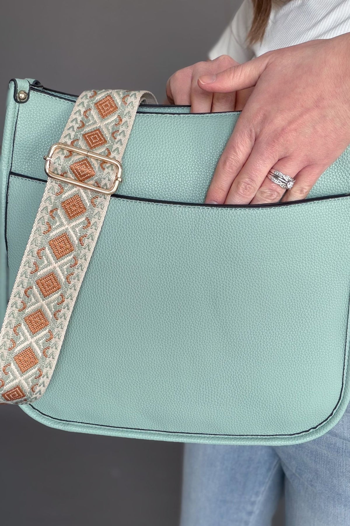 Chloe Crossbody- Seafoam
