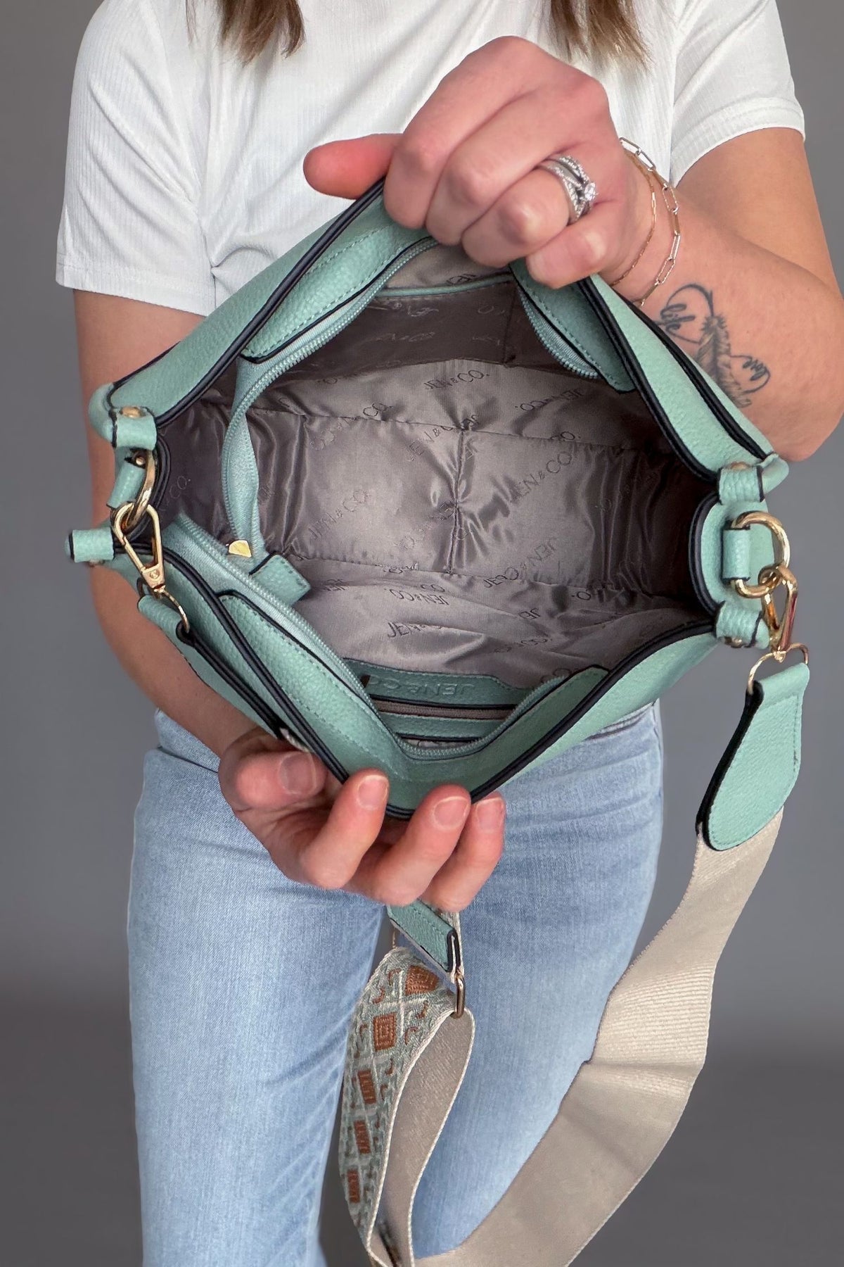 Chloe Crossbody- Seafoam