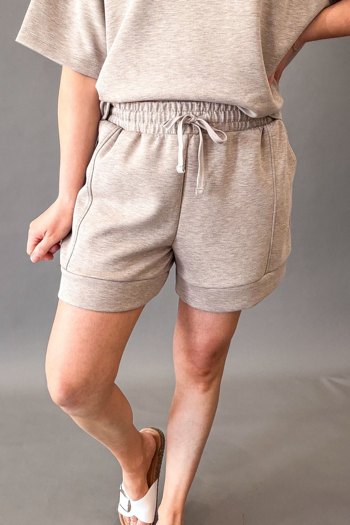 Soft stretchy women’s shorts with pockets