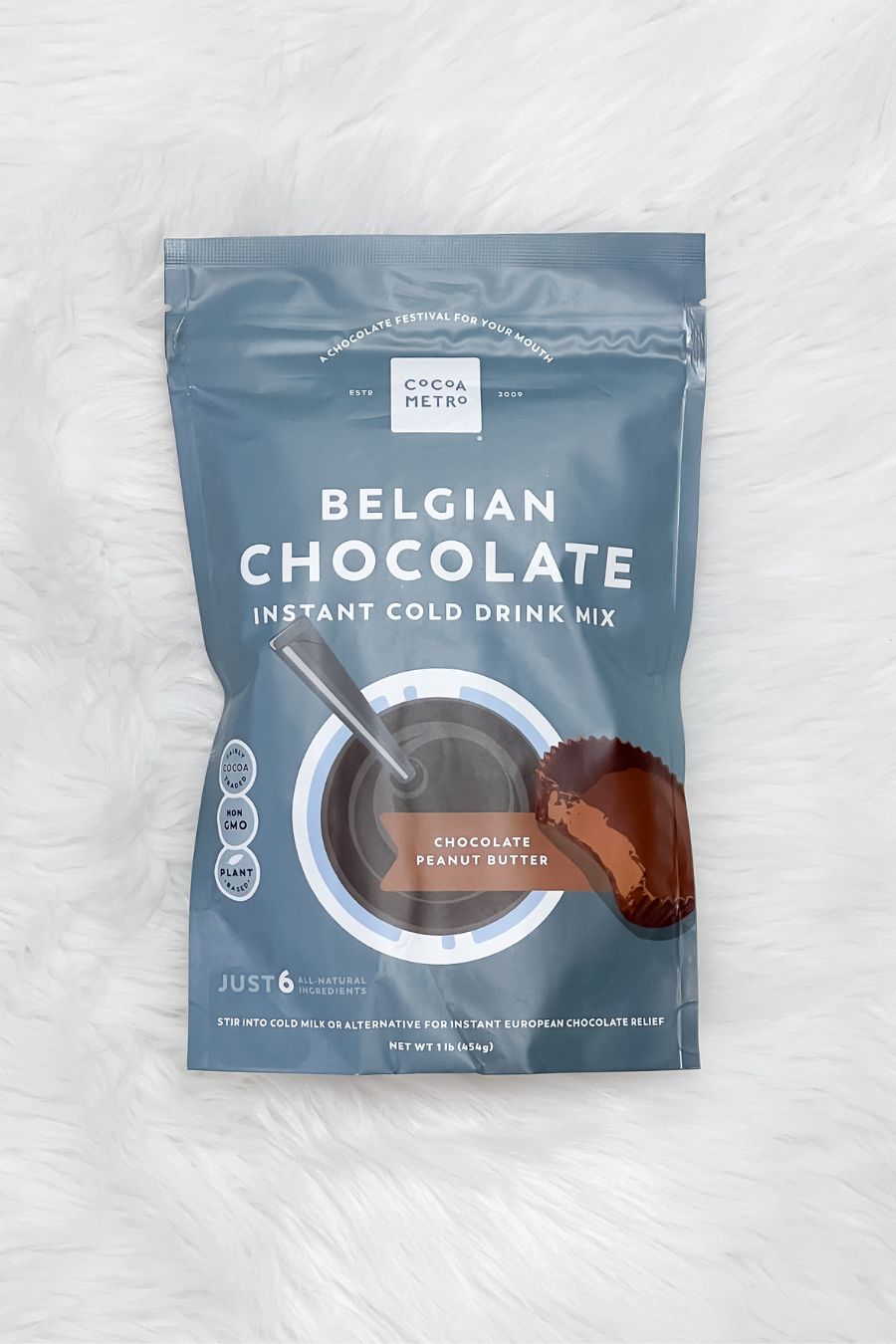 Cocoa Metro Belgian Chocolate Drink Mix- Peanut Butter