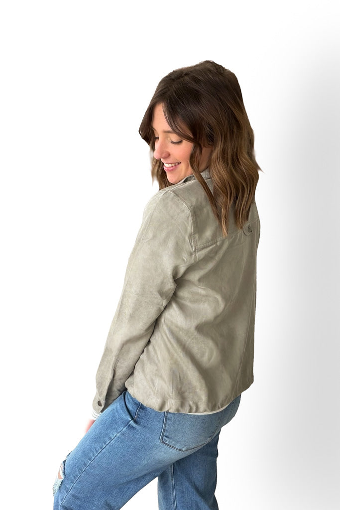 Dusty Sage Utility Jacket