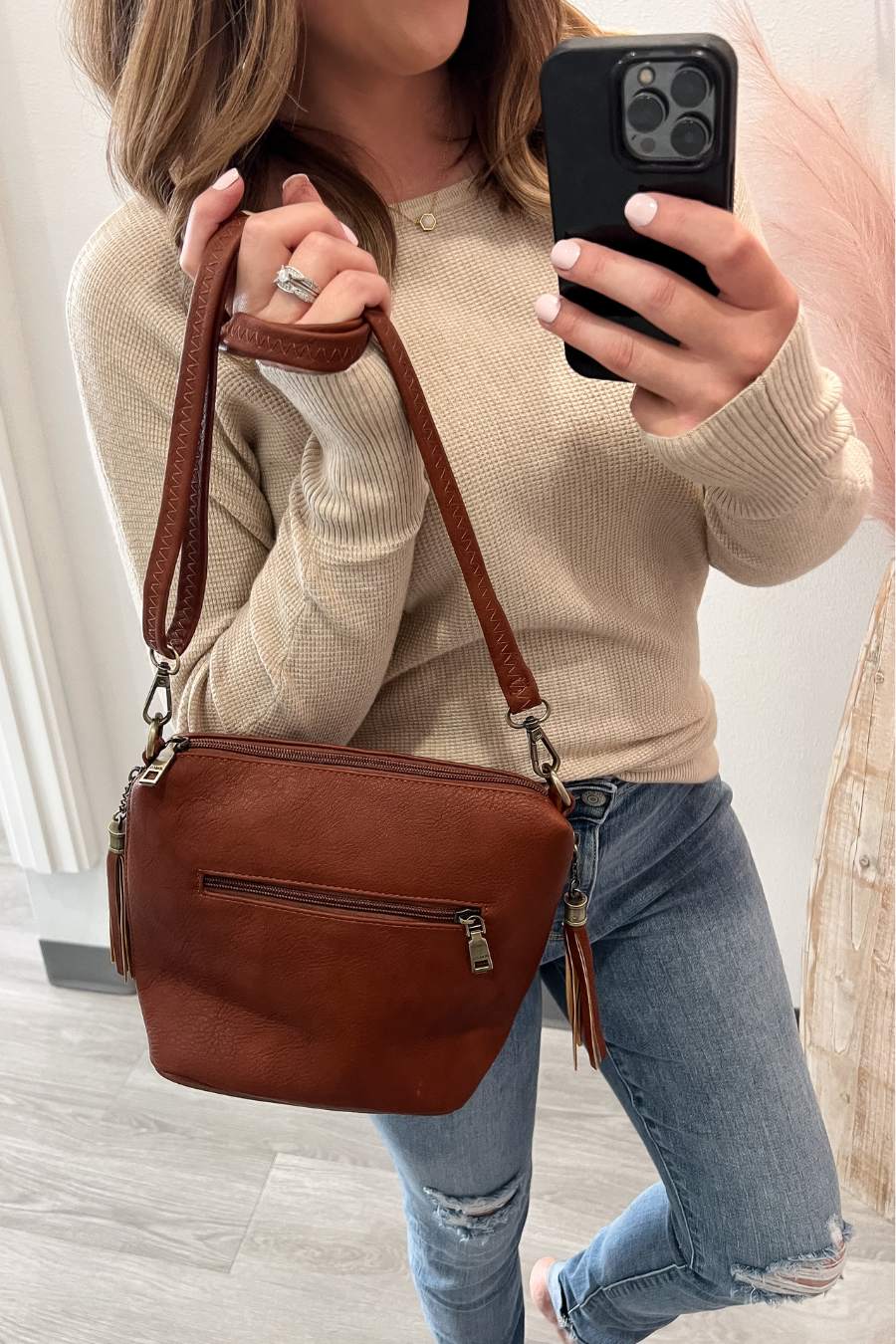 Dylan Crossbody- Brown