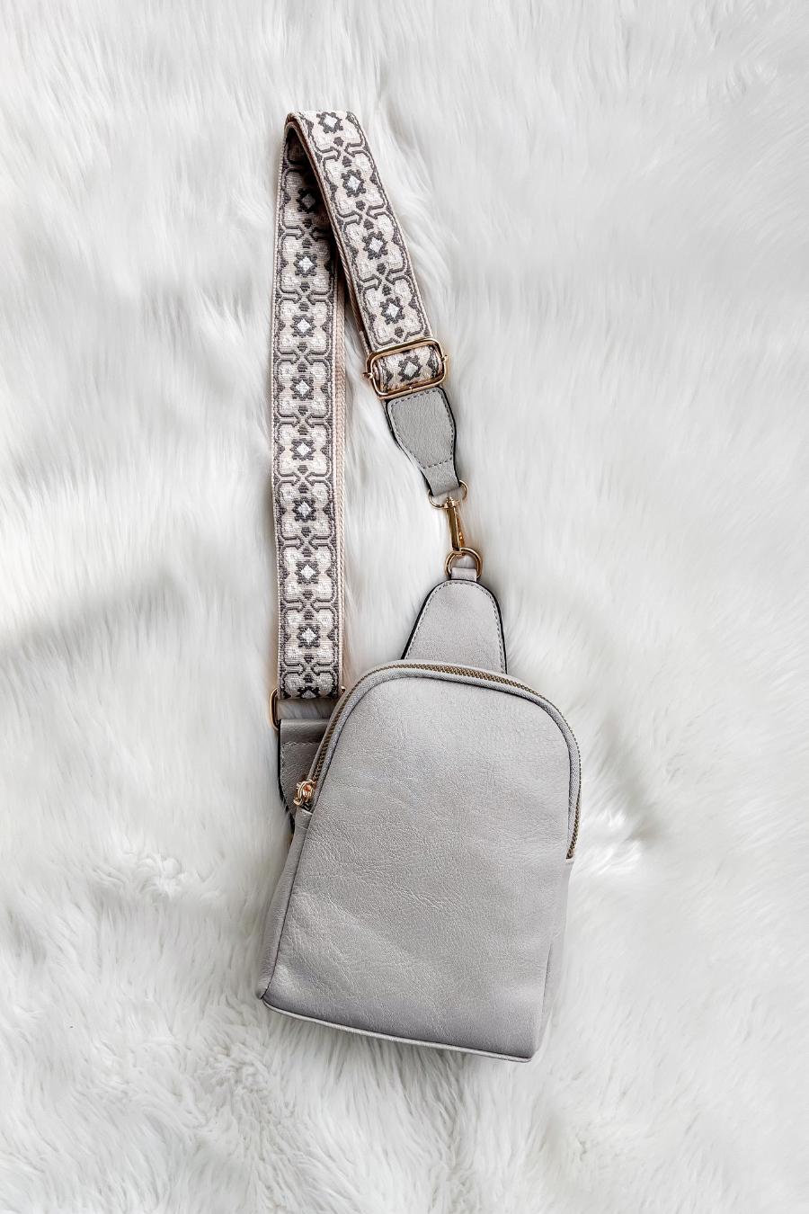 EllenGuitarStrapSlingBag Grey