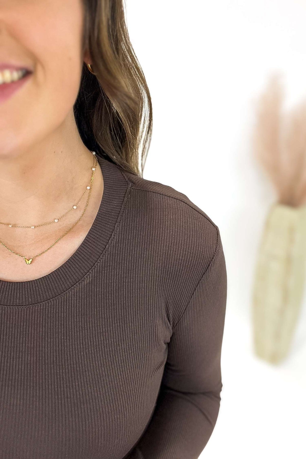 Espresso Ribbed Pullover