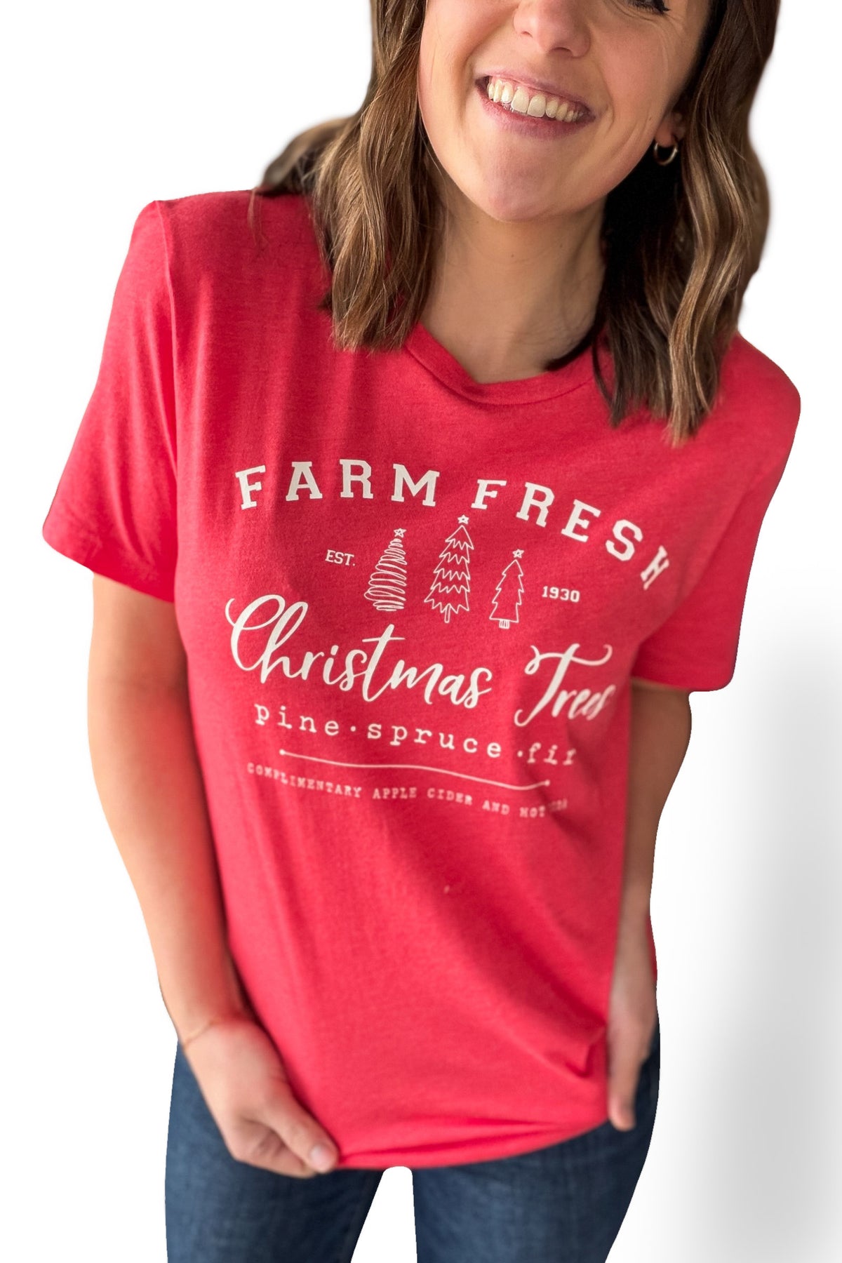 Red Farm Fresh Christmas Graphic Tee