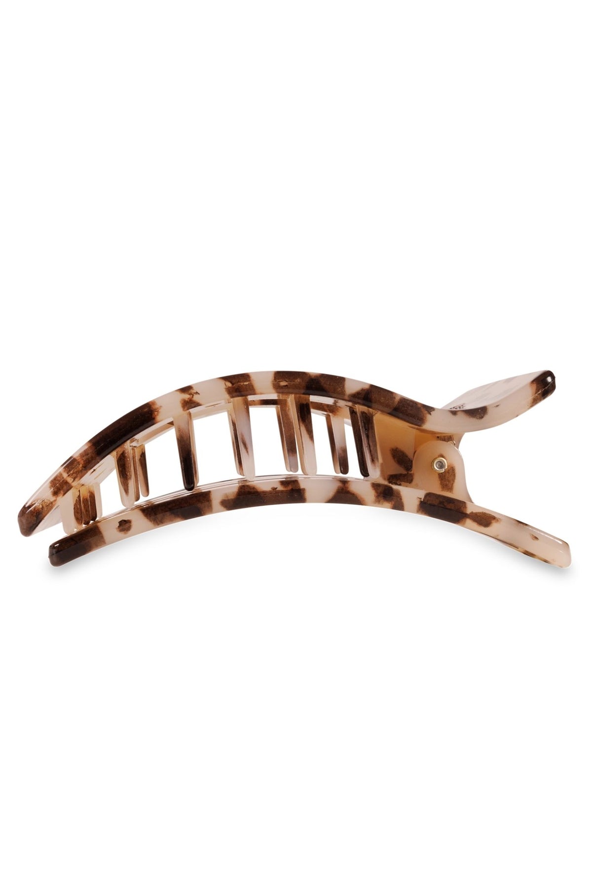 Tortoiseshell hair clip on a white background