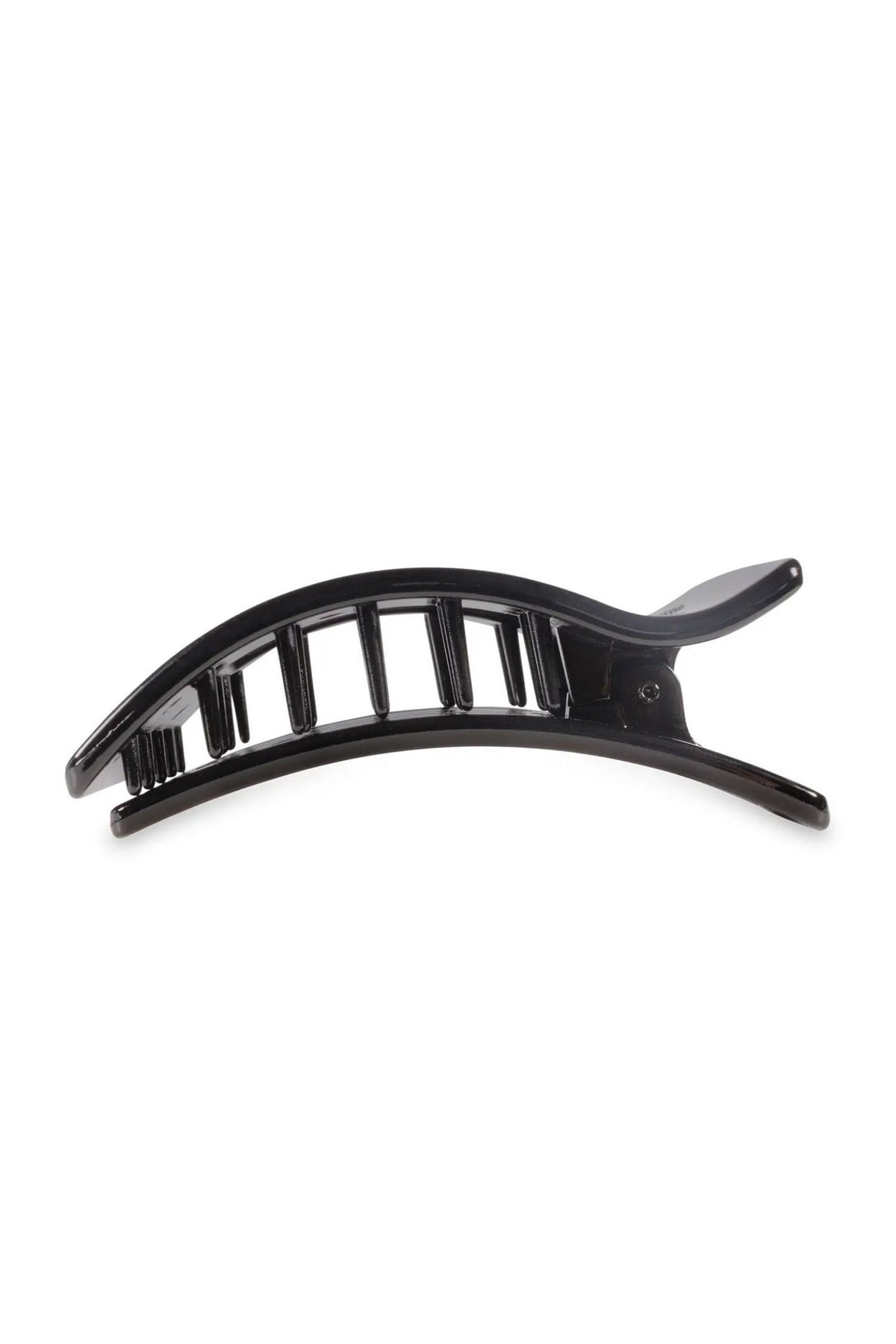 Black hair clip on a white background