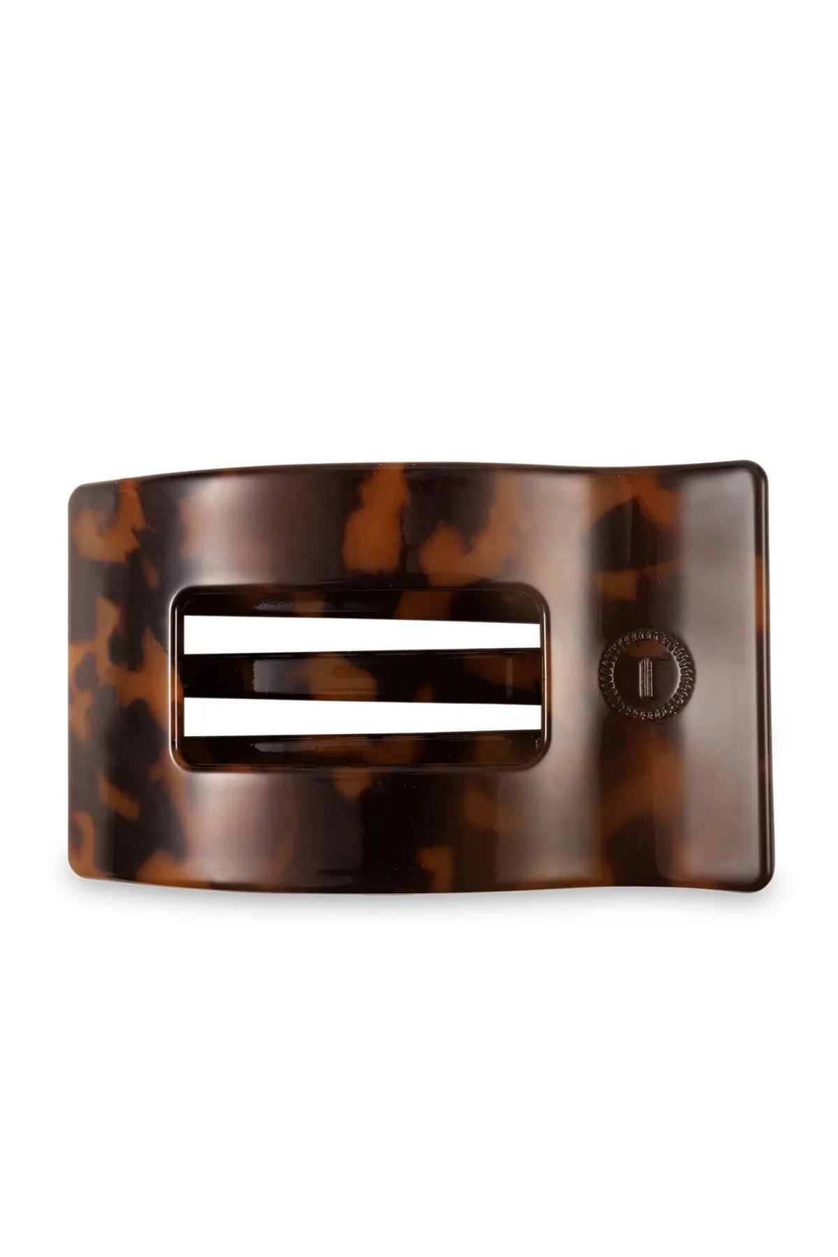 Tortoiseshell hair claw on a white background