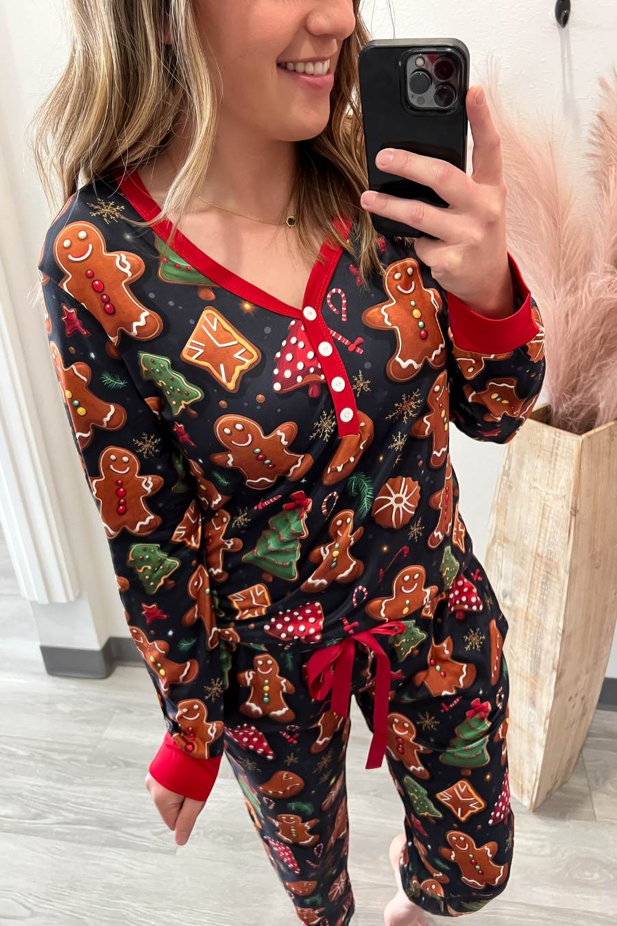 Gingerbread Pajama 2 Piece Set