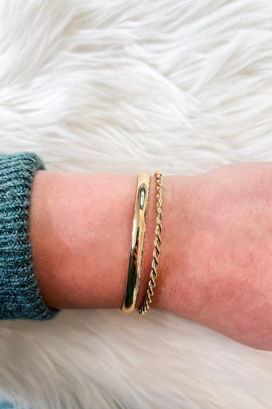 Gold Twist Bracelet