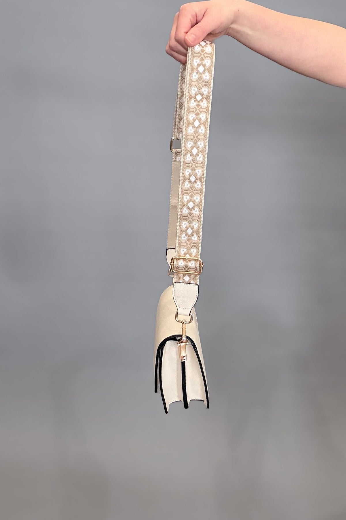 Guitar Strap Crossbody- Off White