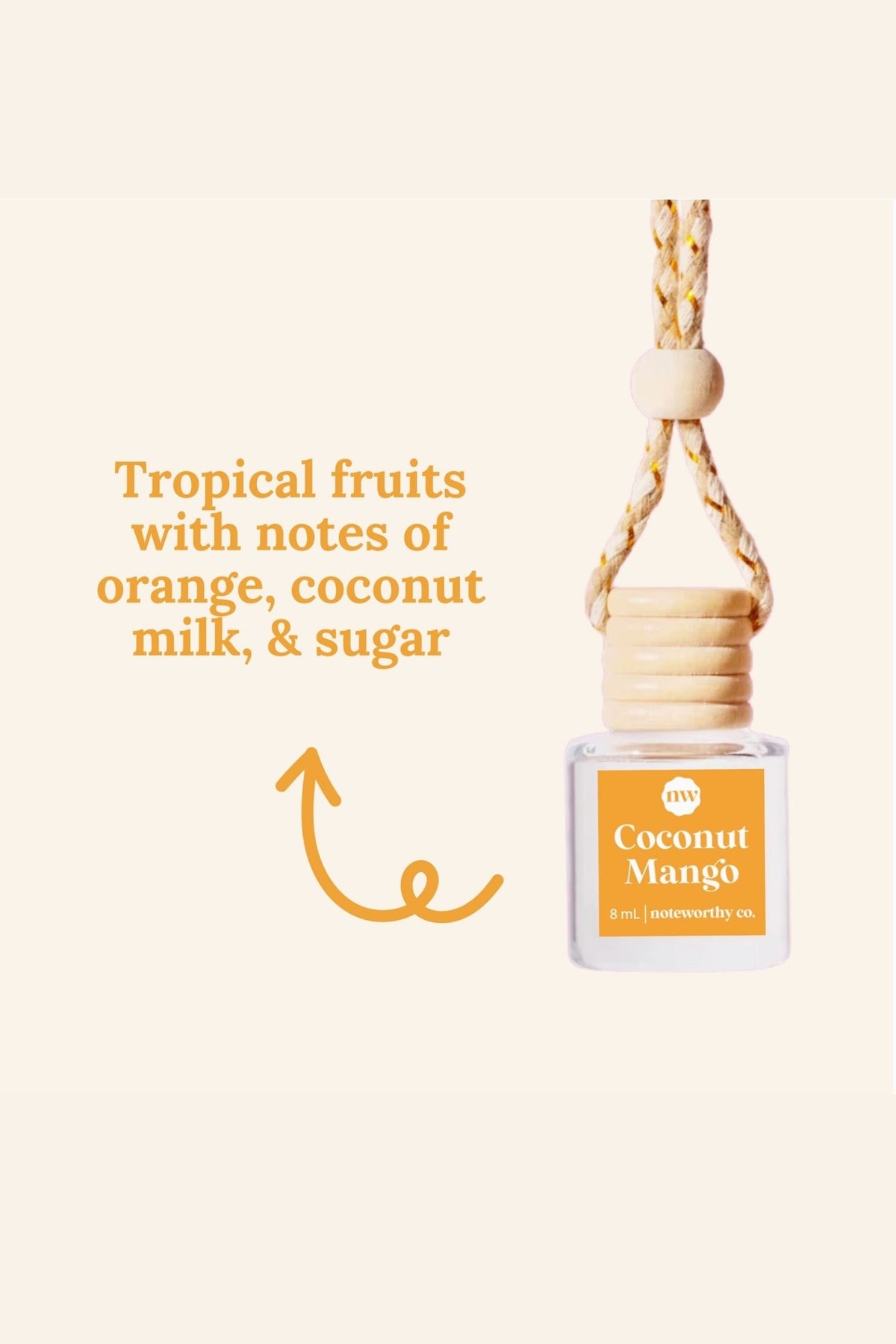 Hanging Car Diffusers - Coconut Mango