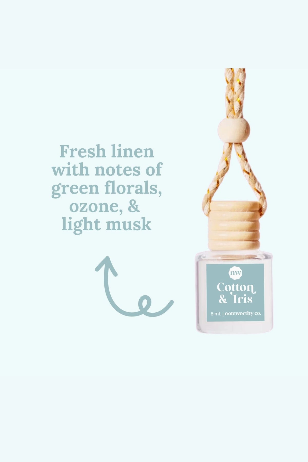 Hanging Car Diffusers - Cotton & Iris