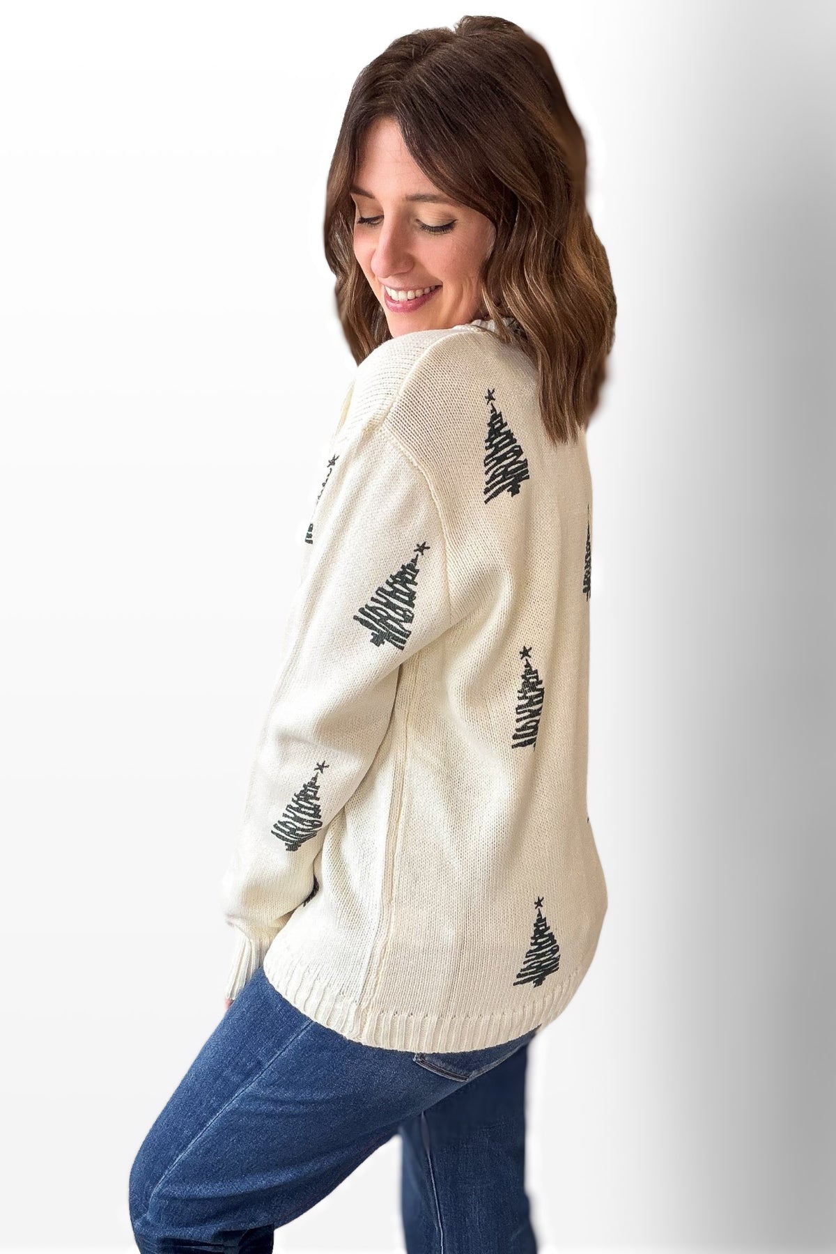 Ivory Tree Sweater