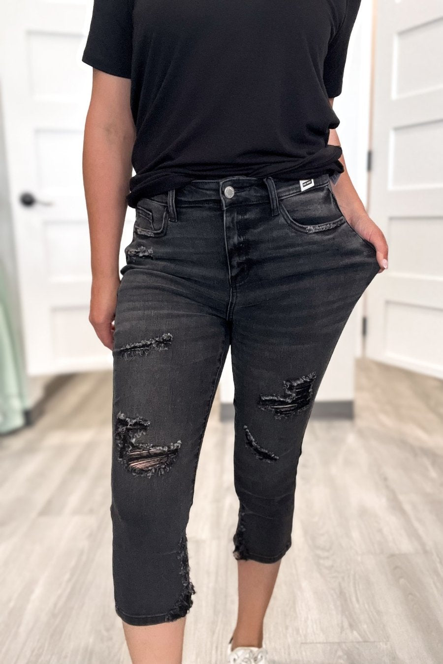 Judy Blue Charlotte High Waist Skinny Capri