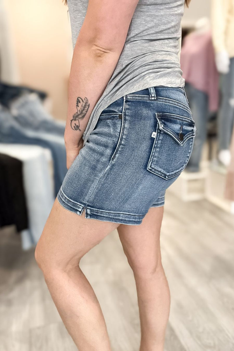 Judy Blue Flap Pocket Denim Shorts