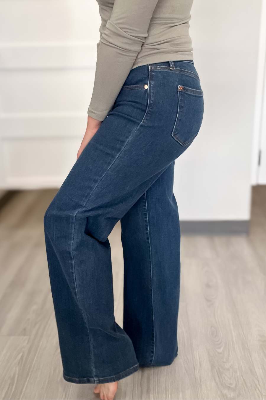 Judy Blue High Waist Vintage Wide Leg Jeans