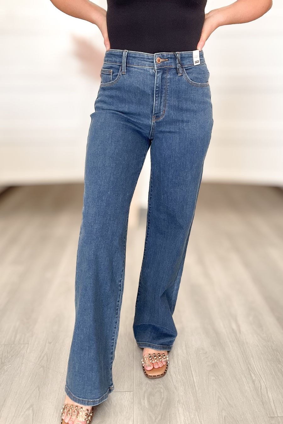 Judy Blue High Waist Vintage Wide Leg Jeans