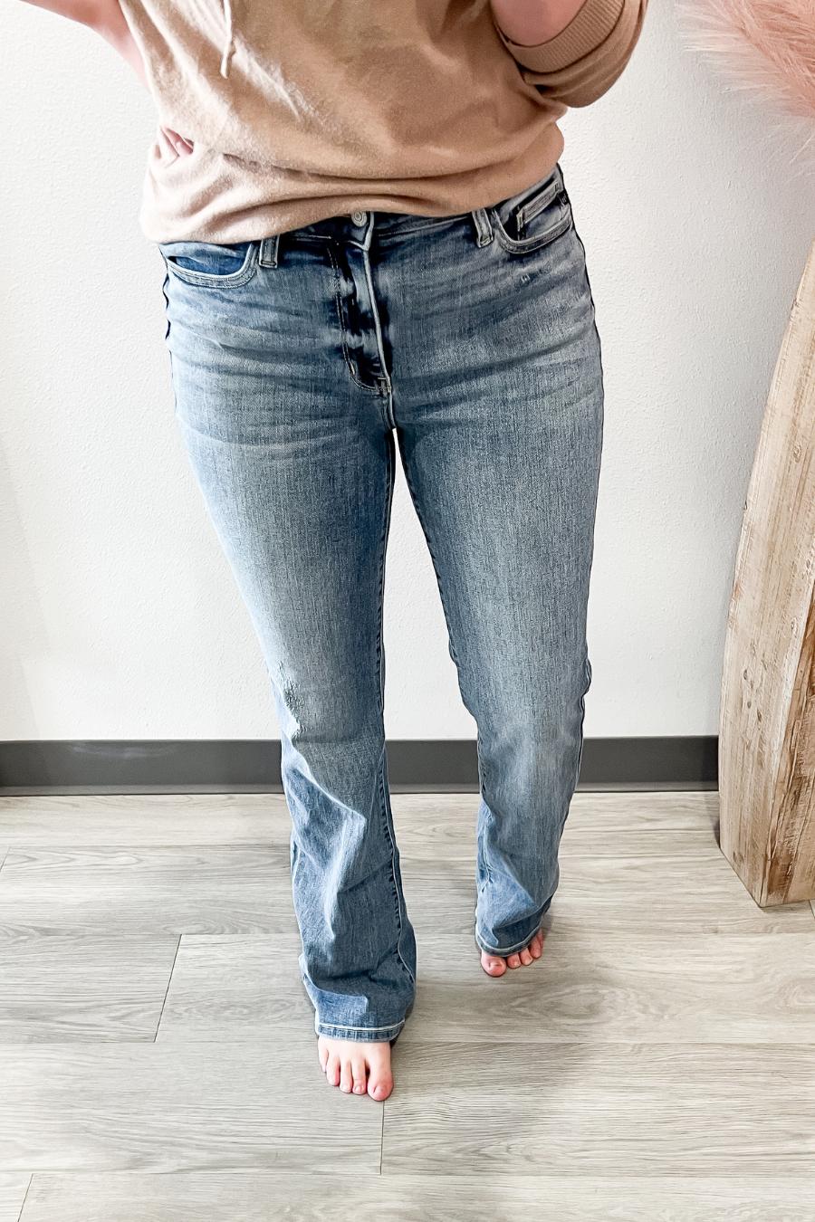 Judy Blue Mid Rise Boot Cut Jeans