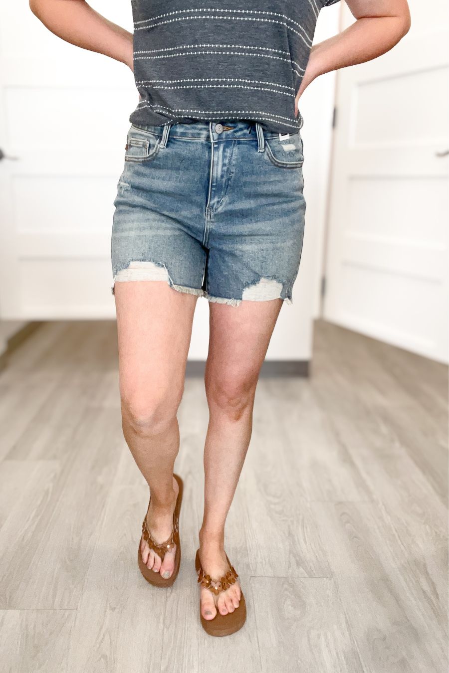 Judy Blue Tinley High Waist Distressed Shorts