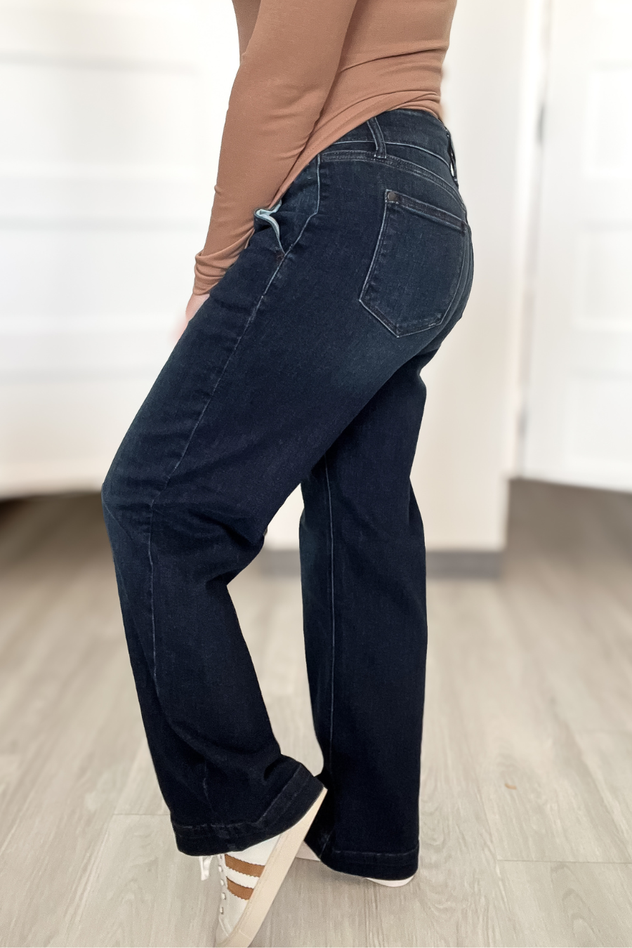 Judy Blue Veronica High Waist Wide Leg Jeans