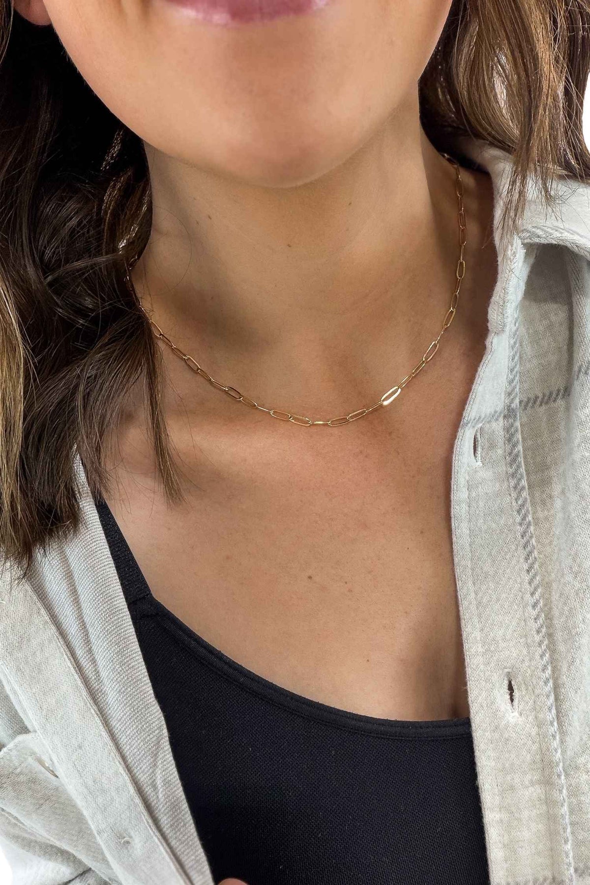Karleigh Paperclip Necklace