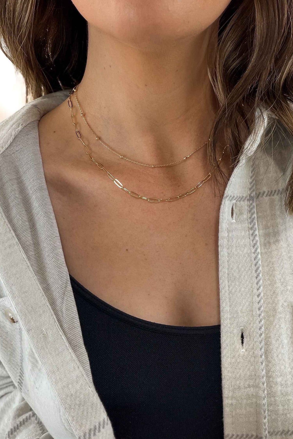 Karleigh Paperclip Necklace
