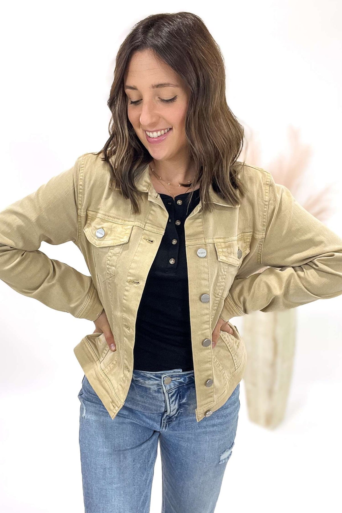 Latte Vintage Wash Jacket