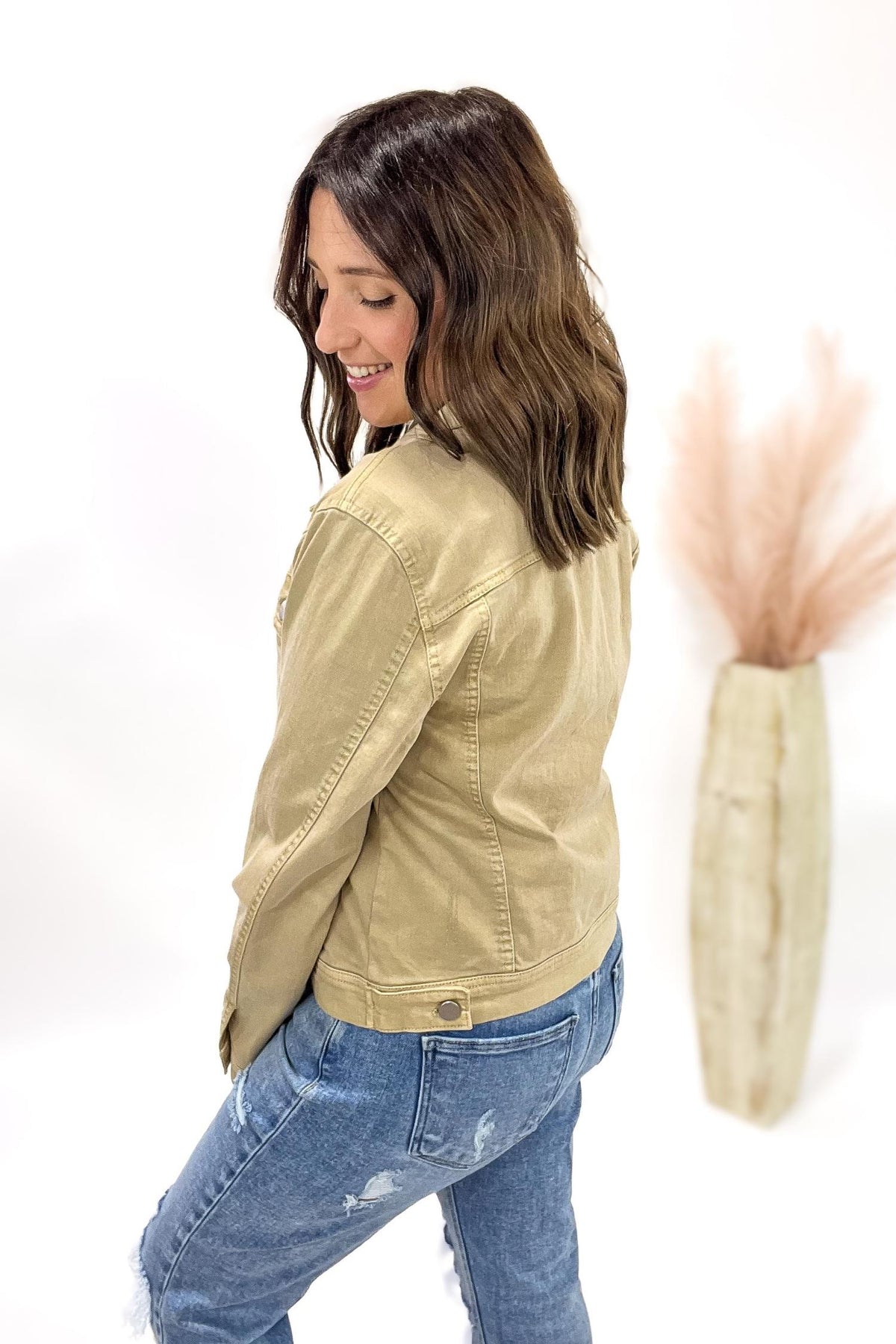 Latte Vintage Wash Jacket