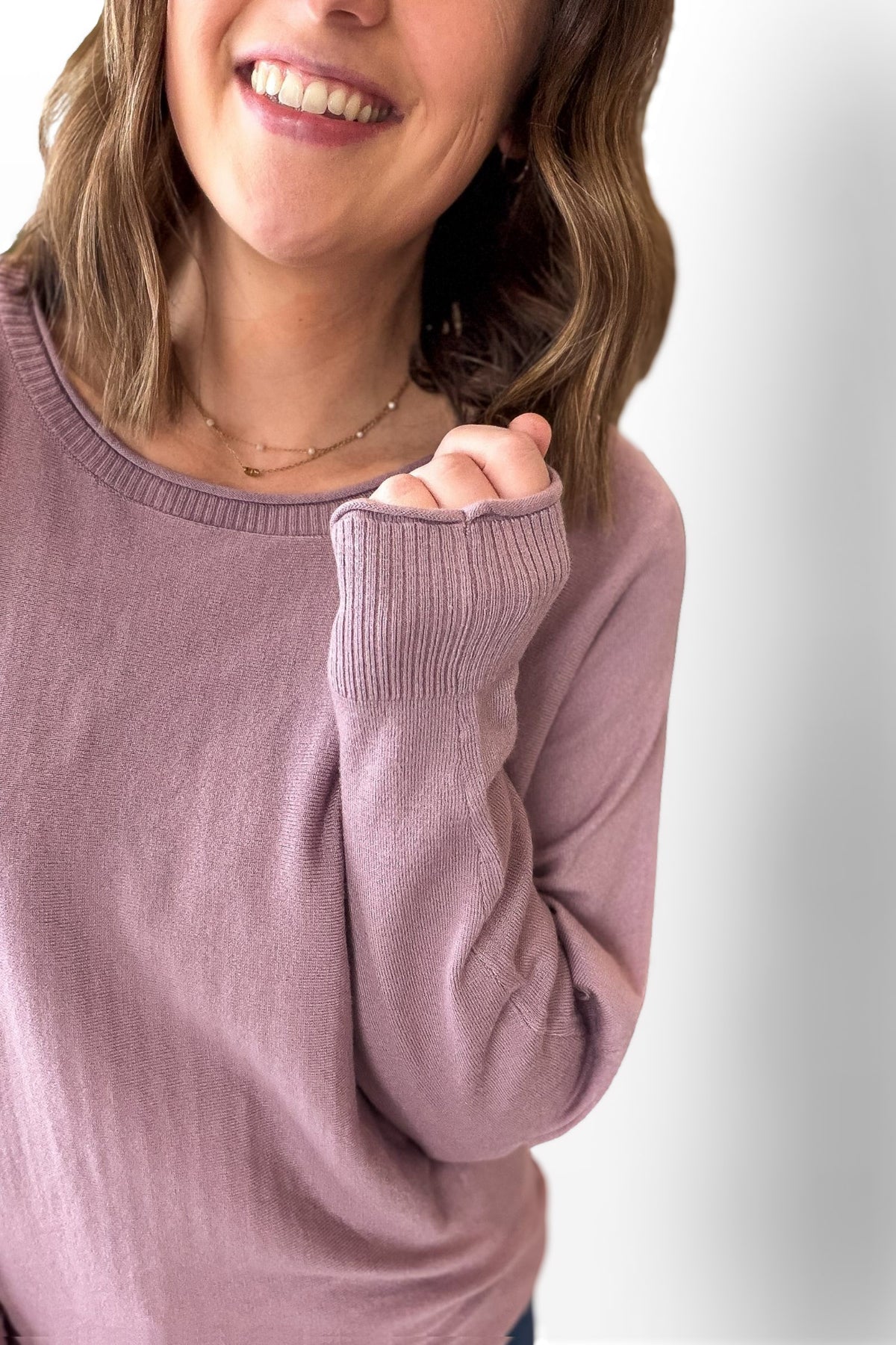 Lavender Dolman Sleeve Sweater