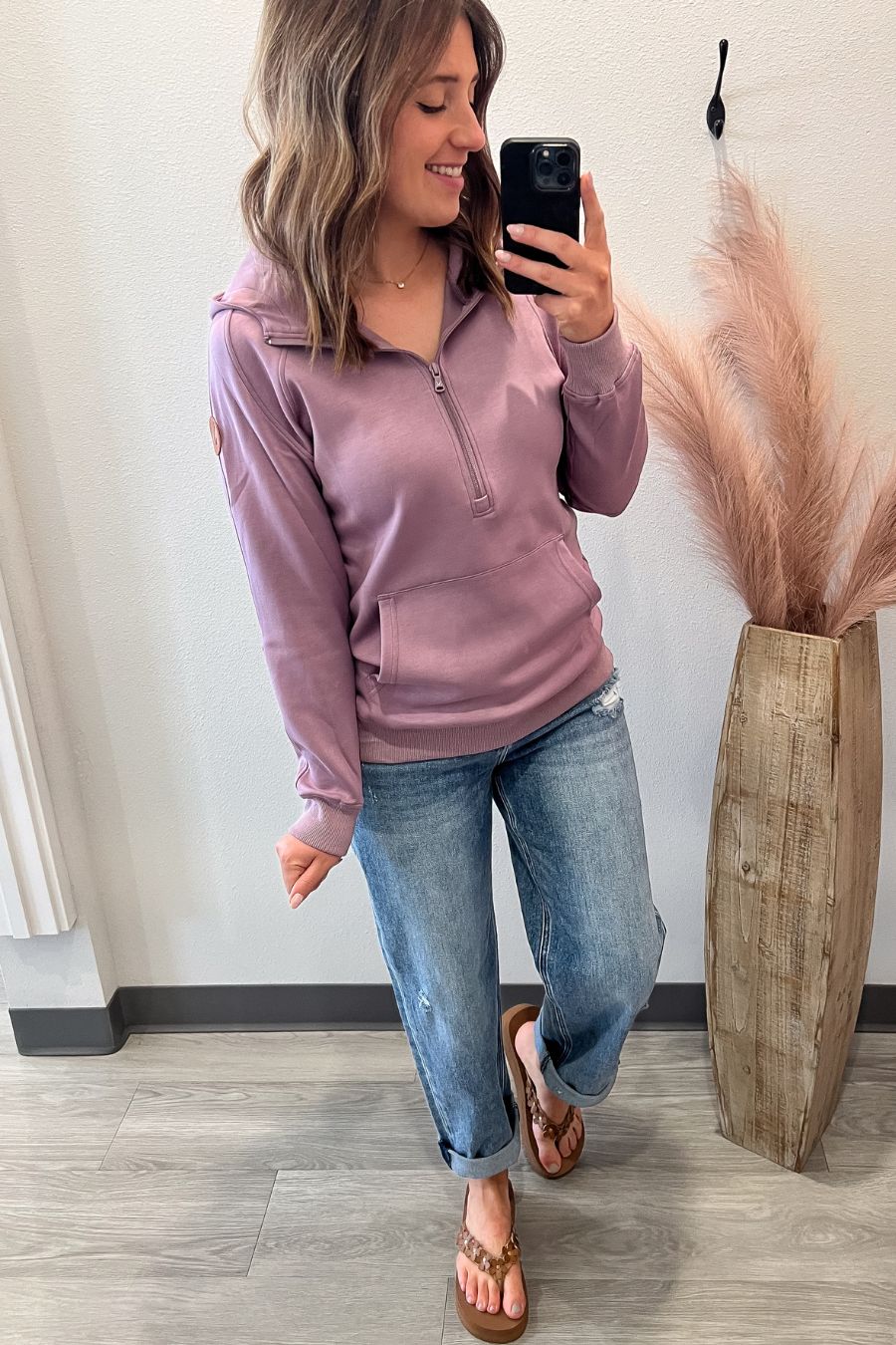 Lavender Scuba Half Zip