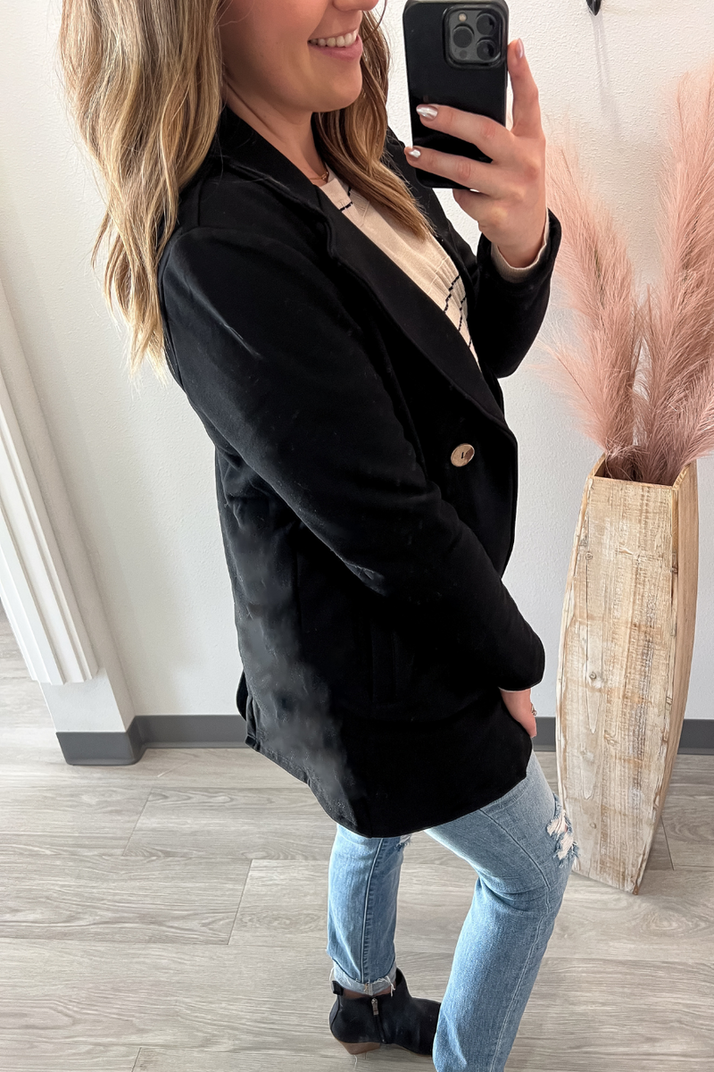 Long Black Sweater Jacket