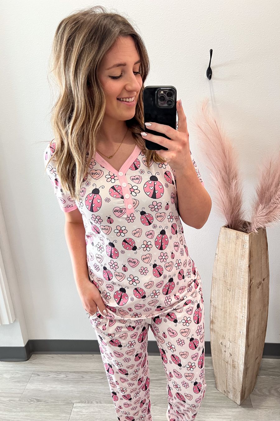 Love Bug Short Sleeve PJ Set