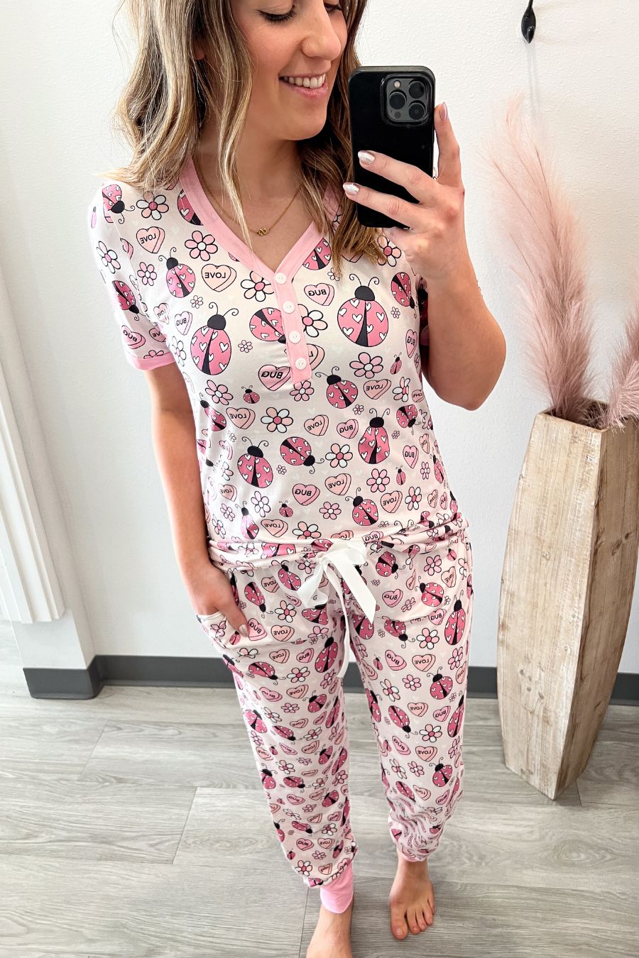 Love Bug Short Sleeve PJ Set