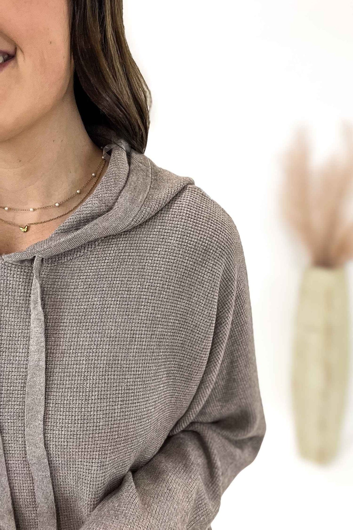Mocha Mini Waffle Hoodie