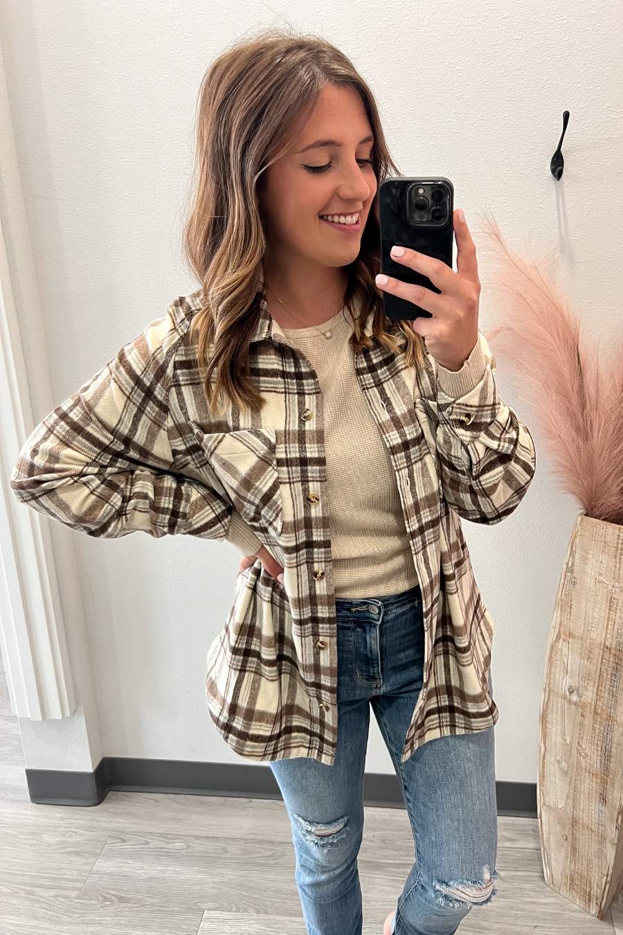 Mocha Plaid Shacket