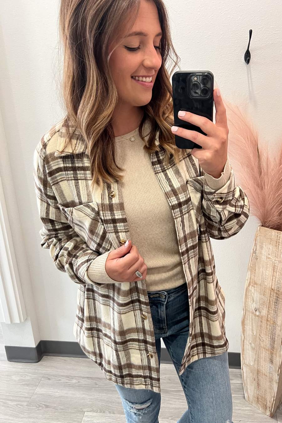 Mocha Plaid Shacket